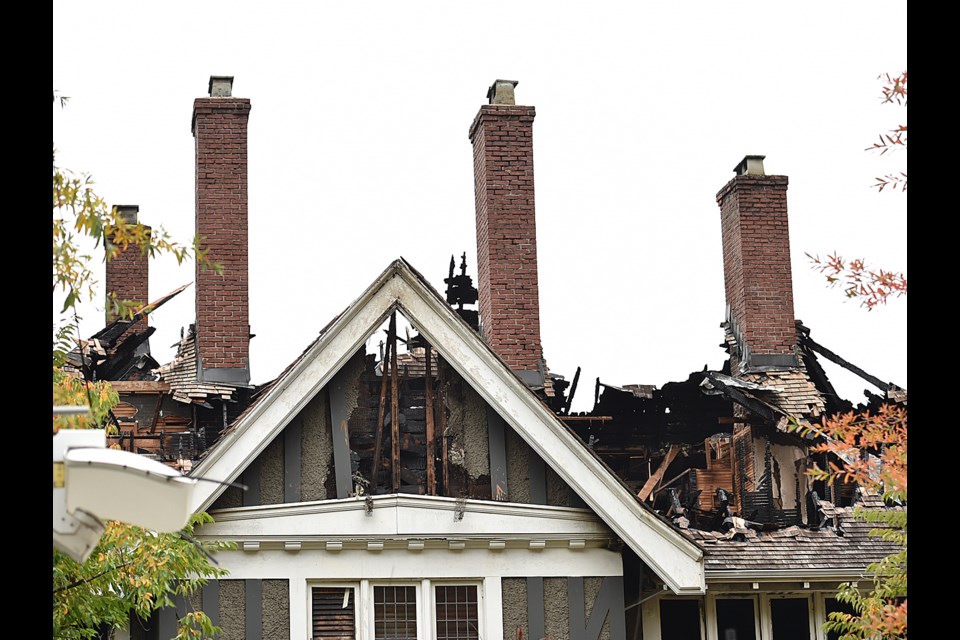 Caroline Adderson, who operates the Facebook page Vancouver Vanishes, wants the city to be much tougher and step in sooner in cases like the recent Angus Drive situation where a home in the First Shaughnessy Heritage Conservation Area was damaged in a fire. The owner didn't meet a Feb. 16 deadline to install a protective cover.