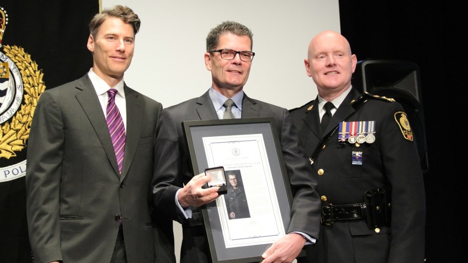 Vancouver Police Department Sgt. Peter Sadler was awarded the 2017 Police Officer of the Year Award,