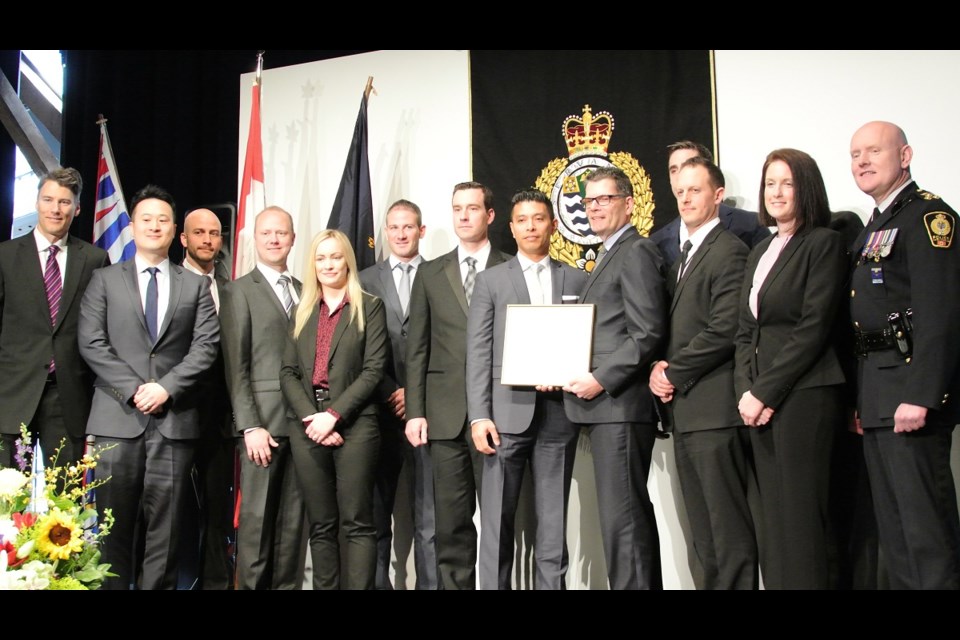 The annual VPD Commendation Ceremony at the Roundhouse Community Centre honoured acts of bravery, selflessness and reflex-like decisions that saved the lives of others. Photo Jessica Kerr