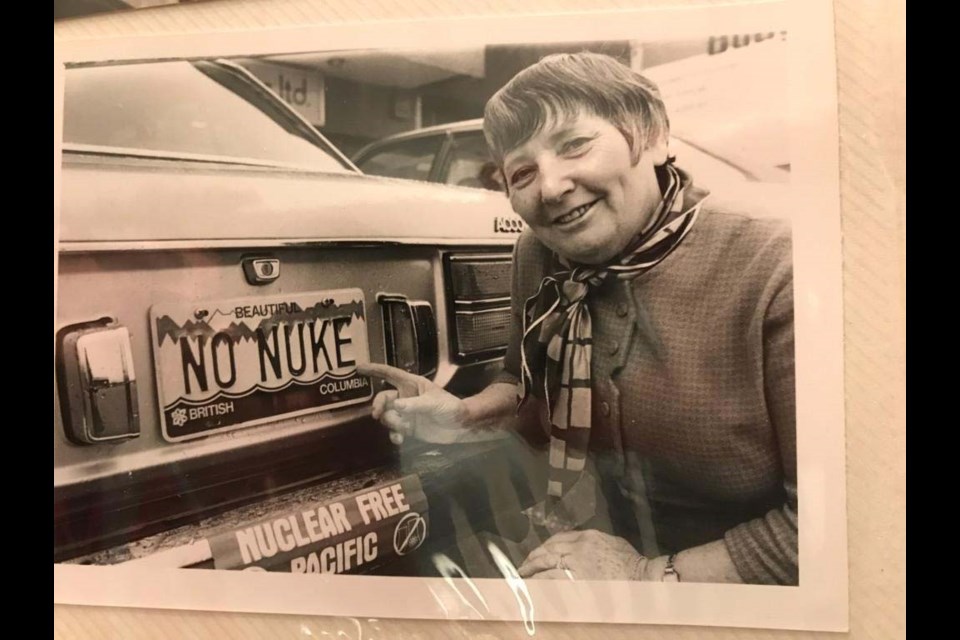 Lois Carson Boyce, with her famed licence plate, was one of Richmond and Canada’s most dedicated volunteers and was responsible for Harold Steves getting into politics.