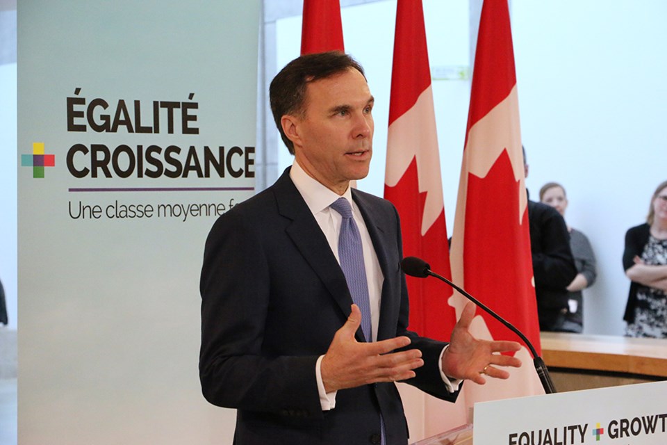 Finance Minister Bill Morneau visited UBC Tuesday afternoon as part of his promotional tour of the 2