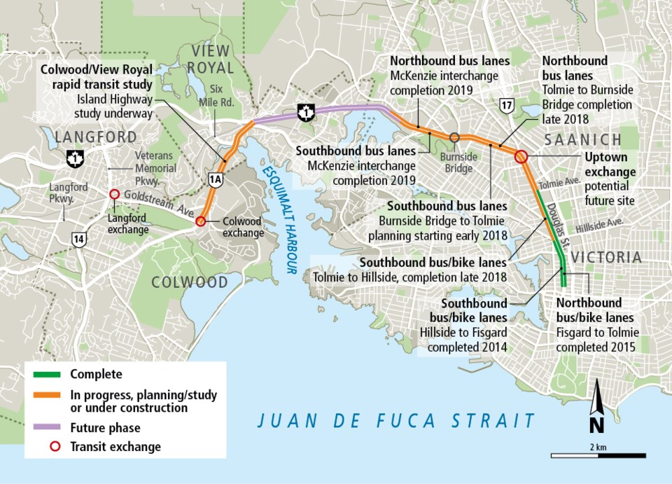 Map - Transit priorities