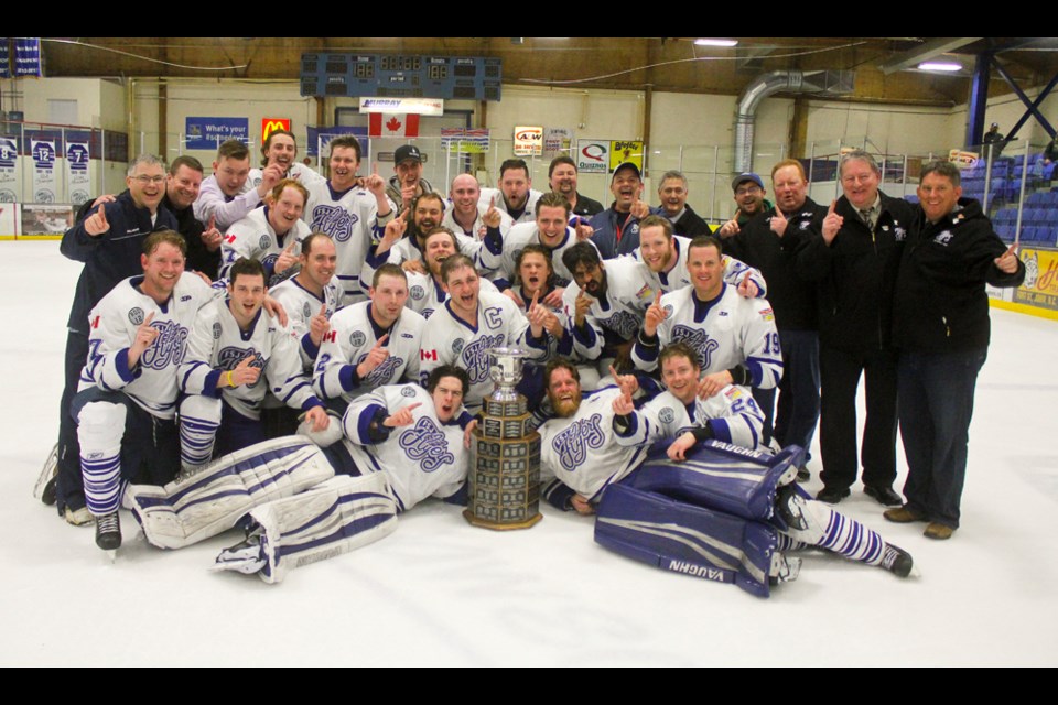 The Fort St. John Seniors Flyers, 2018 Campbell Cup Champions.