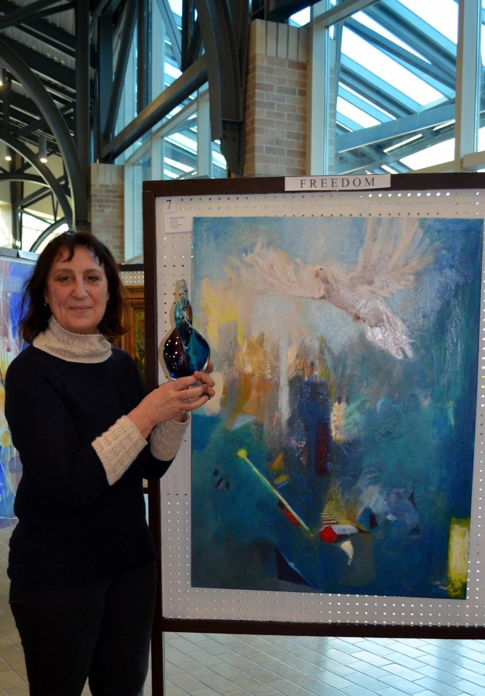 Danuta Kowalczyk-Frydrych won last year's Polish art competition.