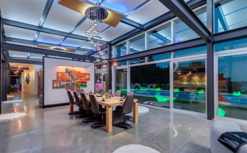 West Van Hollywood home interior dining