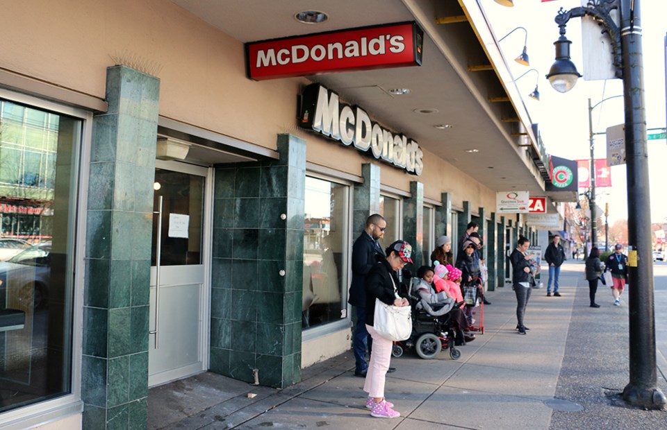 Wawmeesh Hamilton and his family were eating at a Commercial Drive sushi restaurant across the stree