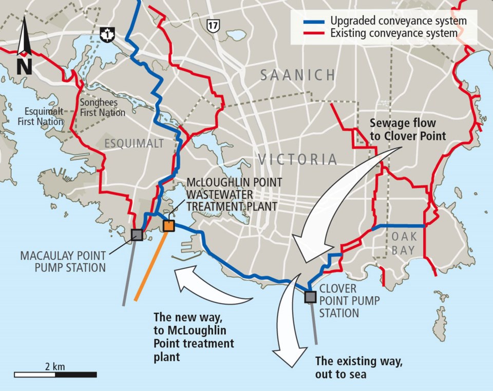 Map - sewage pipeline