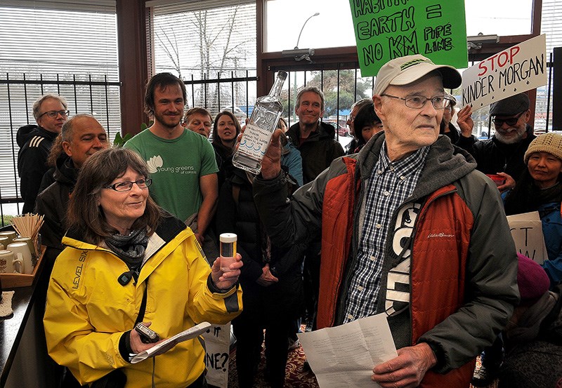 Pipeline protest