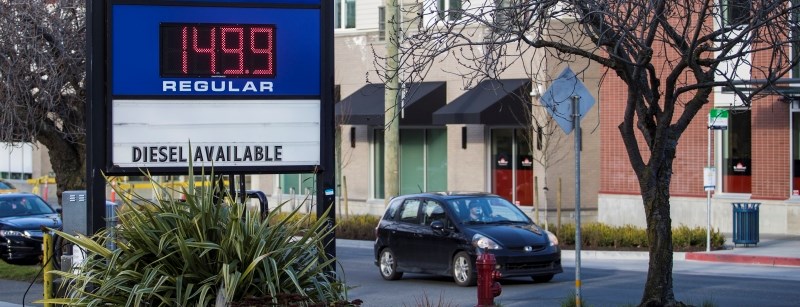 Regular gasoline prices have risen to $1.499 at many Victoria stations. March 24, 2018