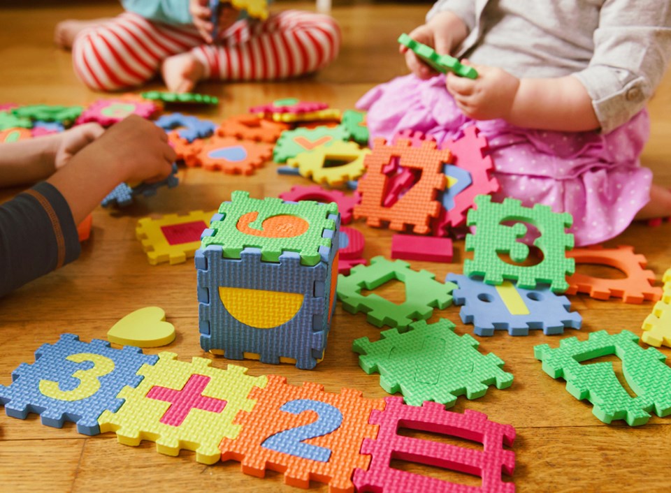 daycare kids playing