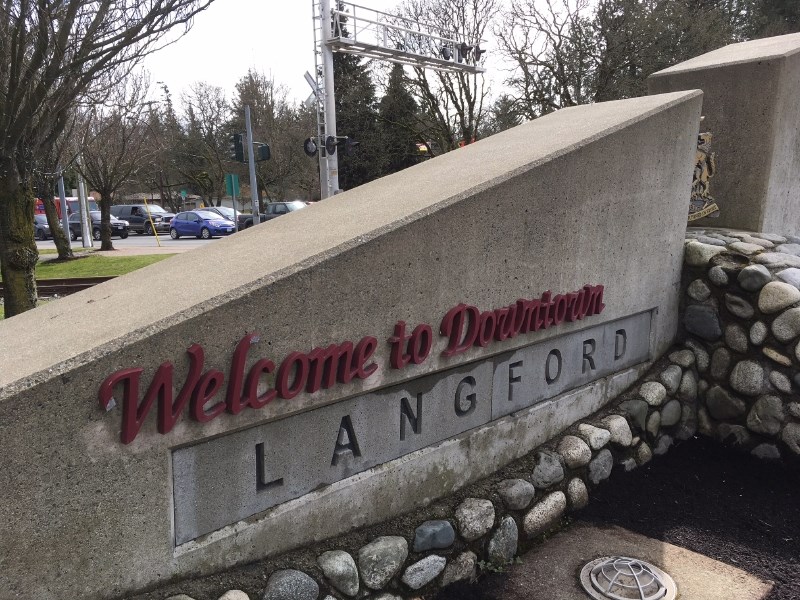 Photo - welcome to Langford sign