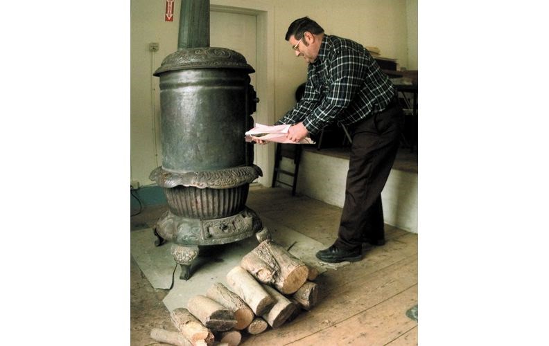 Old wood stove