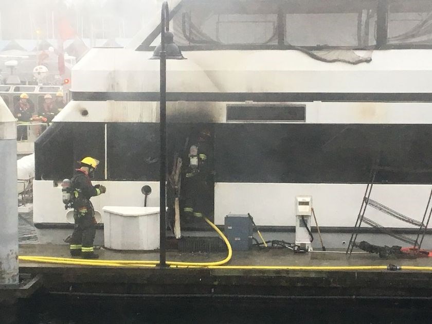 Vancouver marina fire