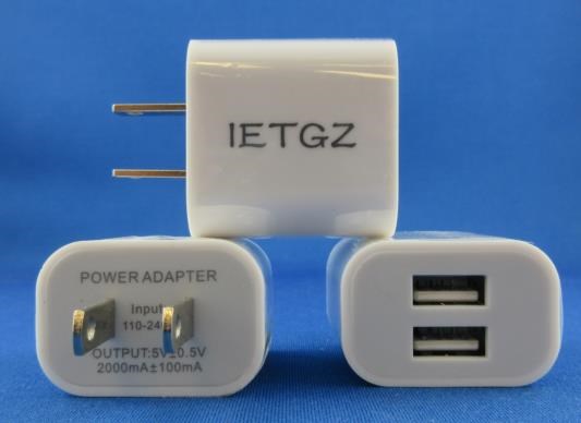 2-port USB charger from IETGZ. Image / Health Canada