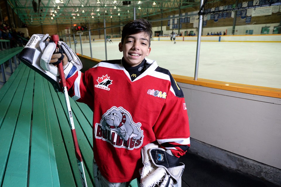 Seyed Hosseindoosttaleshani is one of many young refugees and immigrants who’ve fallen in love with hockey. The Forest Grove Elementary School student just wrapped up a season in goal for Burnaby Minor Hockey Association’s atom C6 team.