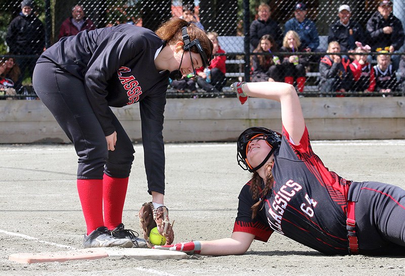 softball action