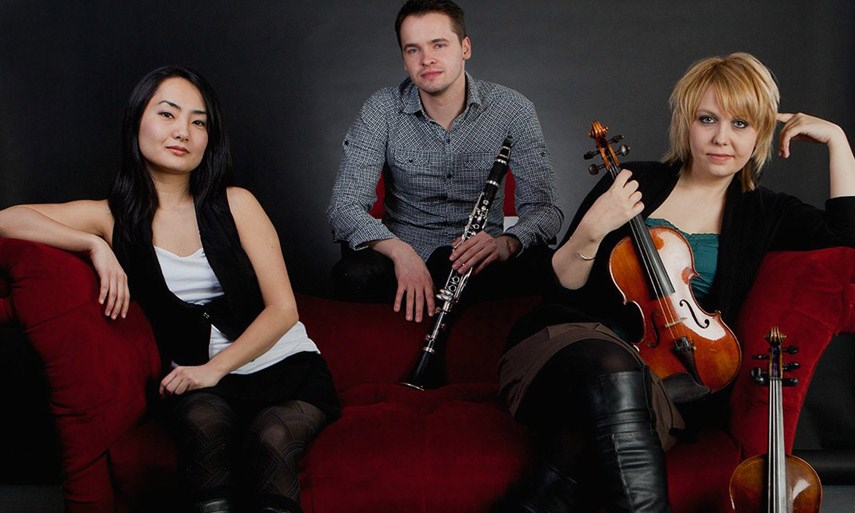 The Zodiac Trio (Riko Higuma, Kliment Krylovskiy and Vanessa Mollard) performs with cellist Ariel Barnes at West Vancouver United Church on Saturday, April 7 at 7:30 p.m.