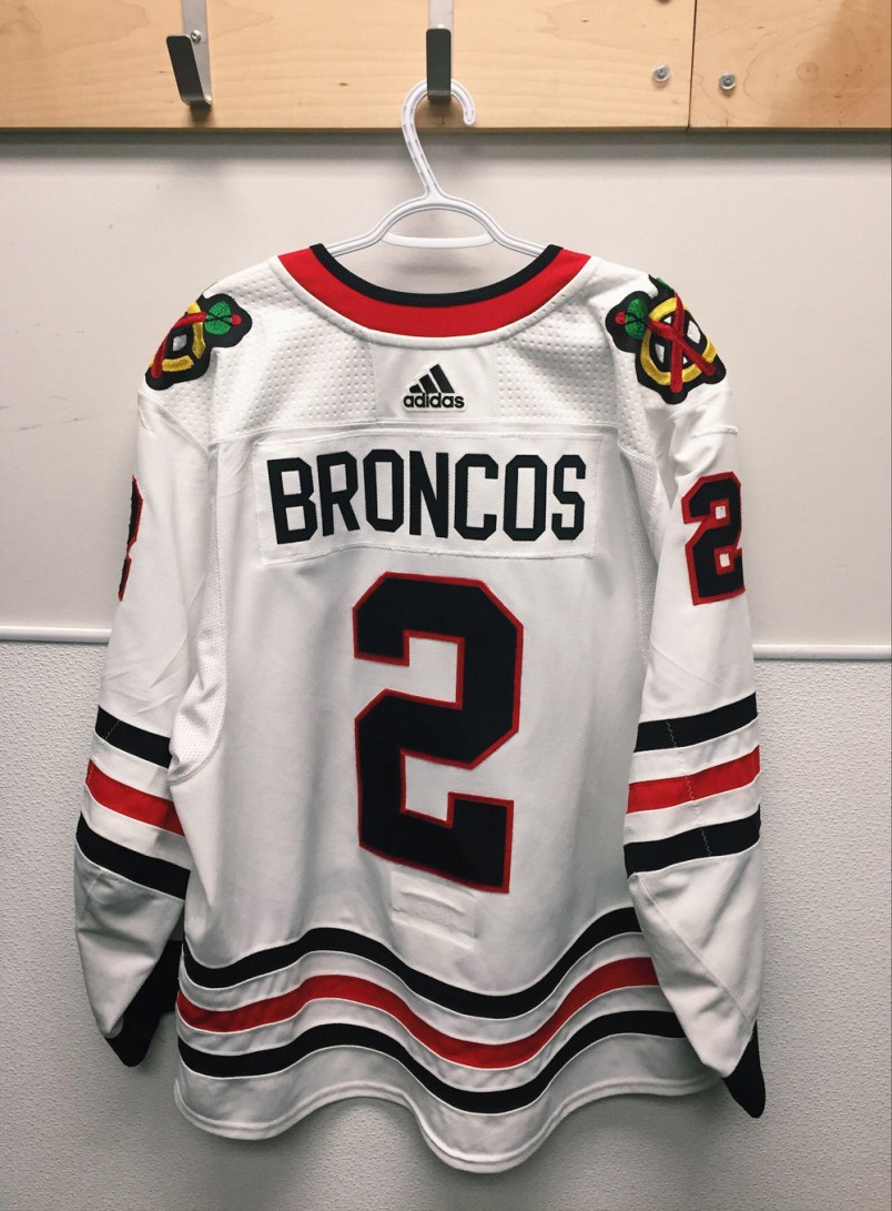 Duncan Keith jersey with Broncos