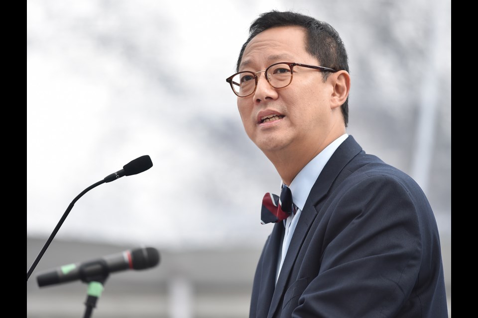 University of B.C. president Santa Ono delivered an apology Monday to the Indigenous community before the opening of the Indian Residential School History and Dialogue Centre. Photo Dan Toulgoet