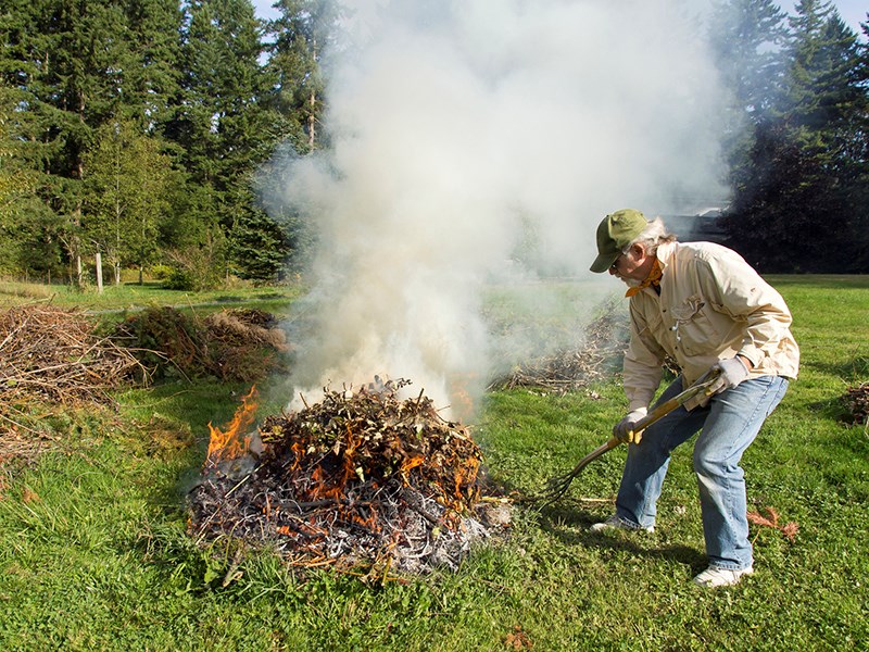 Back yard burning