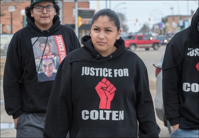 Boushie family supporters