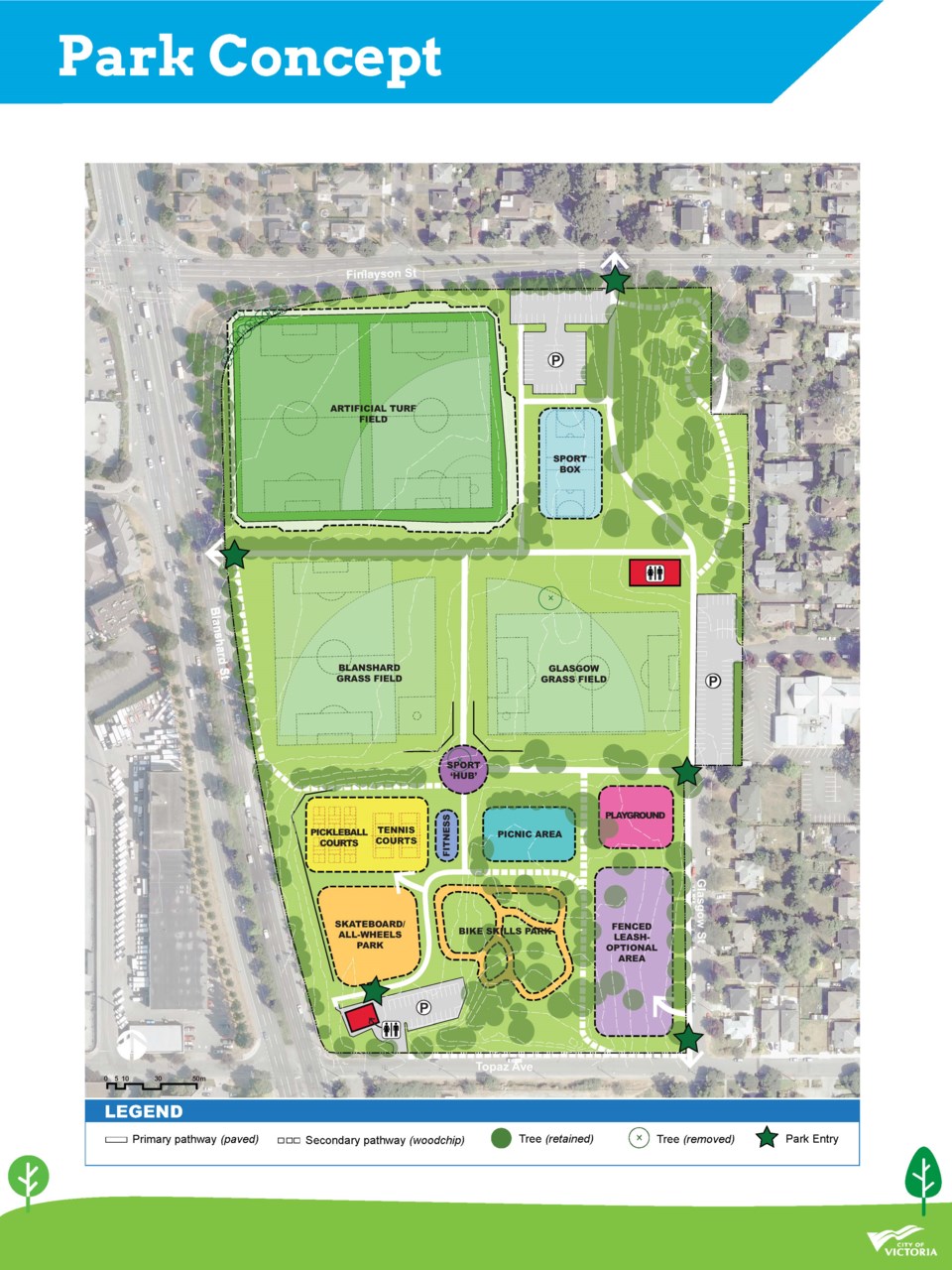 Proposed changes to Topaz Park in Victoria