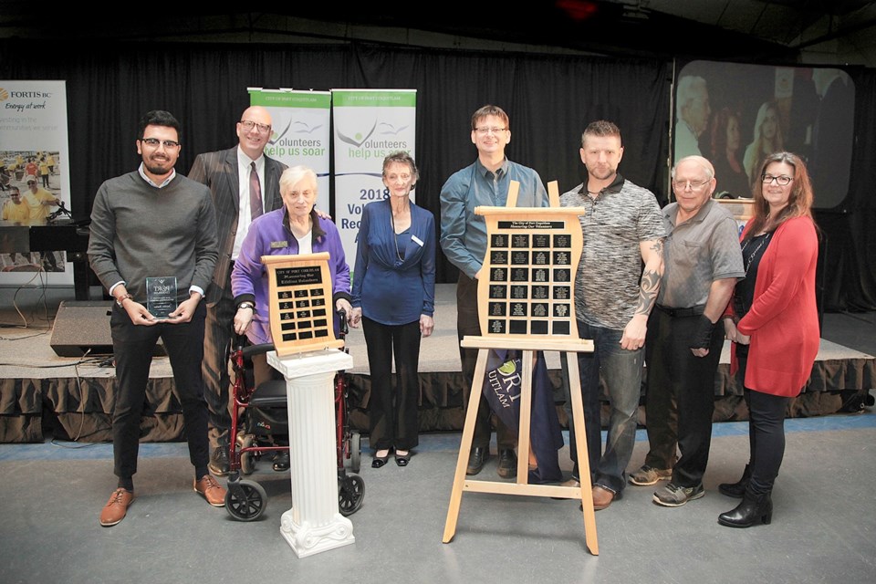The winners of Port Coquitlam’s 2018 volunteer recognition awards