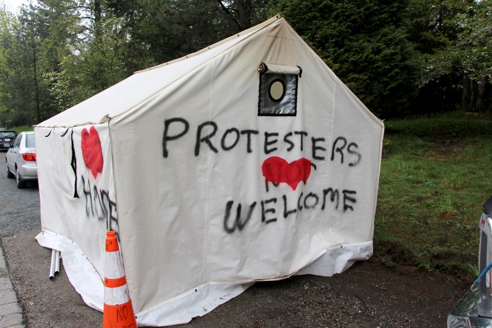 protest camp trans mountain
