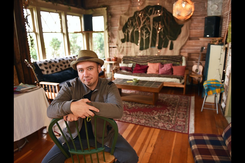 Erik Paulsson is leading a Jane’s Walk in East Vancouver this weekend called "Collective Housing as an Ownership Model." Here Paulsson is pictured in "the Zulla,"one of the houses he's featuring. It’s one of two collective house tours scheduled as a Jane's Walk; another one takes place on the West Side in Shaughnessy. Numerous Jane’s Walks on various subjects are also planned throughout Vancouver. Photo Dan Toulgoet