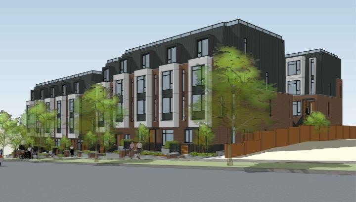 Winona Park townhome development rendering