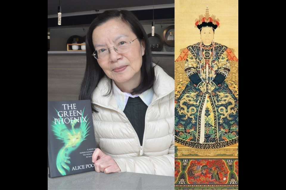 Steveston resident Alice Poon has published a historical novel on Empress Xiaozhuang (right), a legendary Chinese empress in Qing Dynasty. Daisy Xiong photo