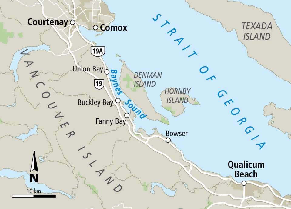 Map - Baynes Sound