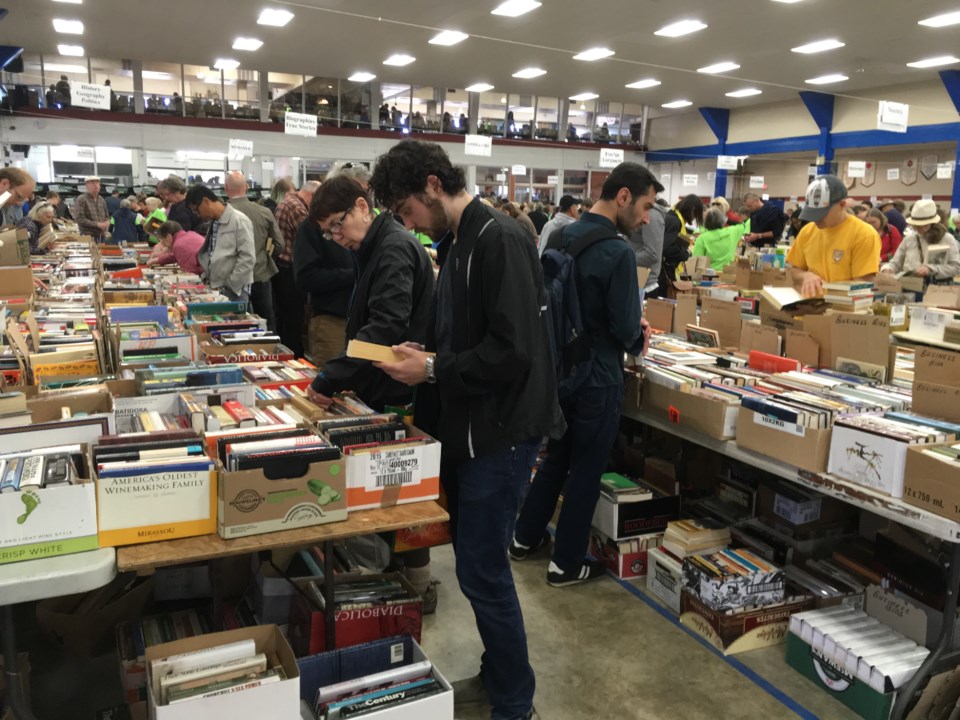 The search was in full swing for book lovers during the weekend at the Times Colonist Book Sale