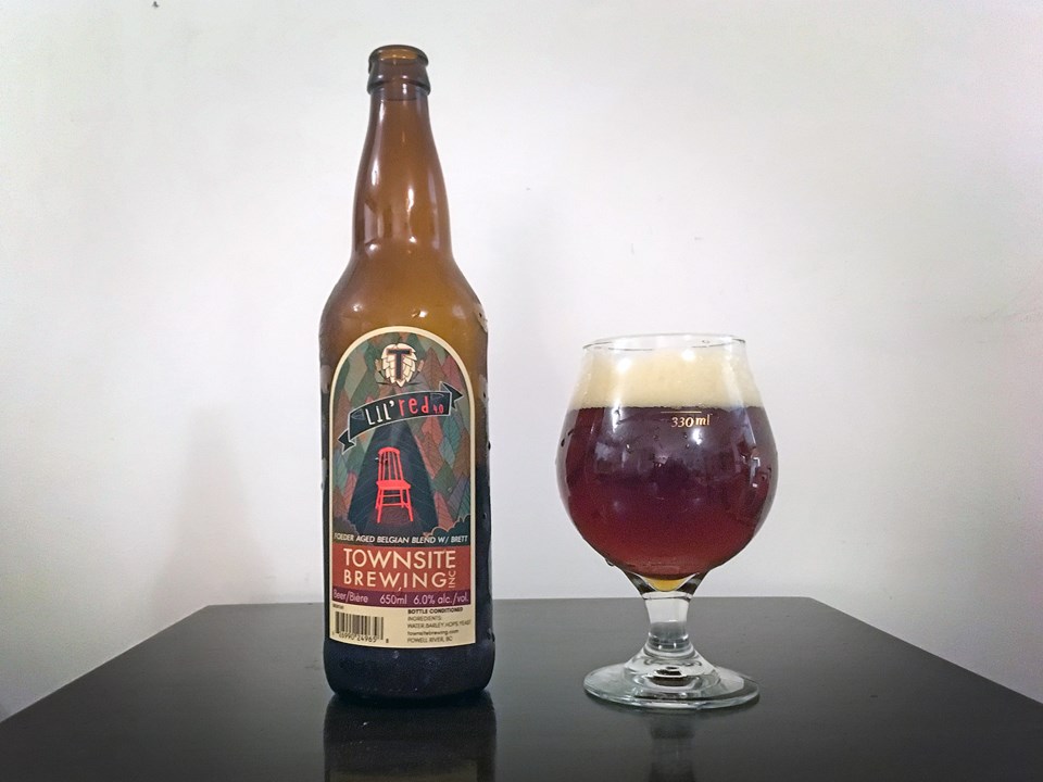 Straight outta Powell River, Townsite Brewing’s Lil’ Red Chair 4.0 is well-balanced sour beer that i