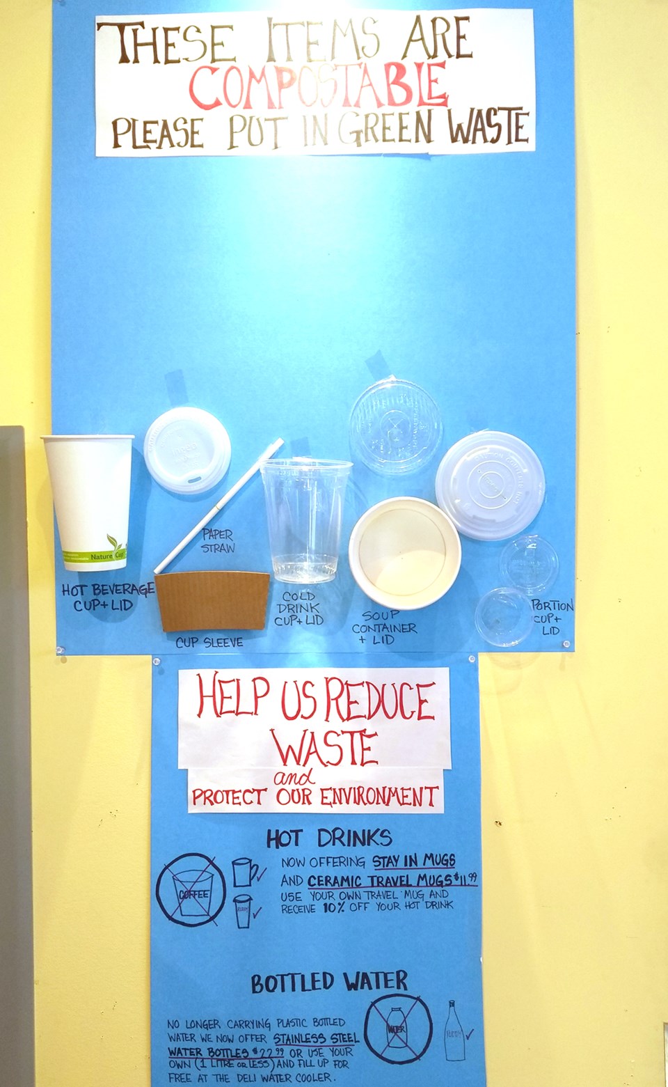 The Ruddy Potato takes waste reduction seriously with this detailed poster