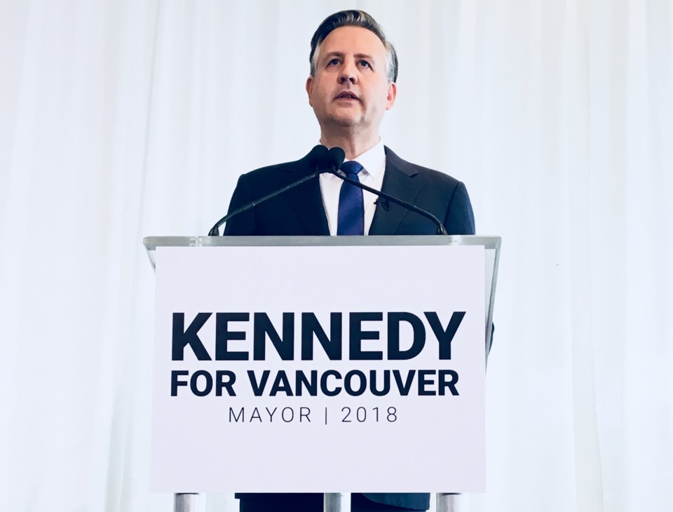 Kennedy Stewart, the NDP MP for Burnaby-South, announced Thursday that he wants to become mayor of V