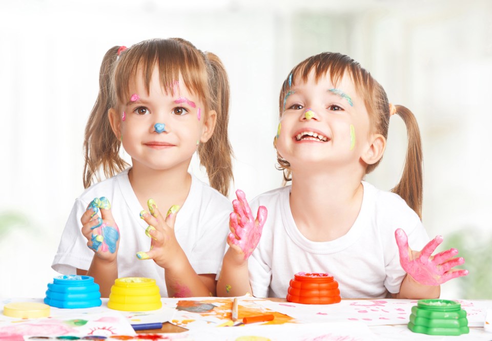 kids painting, iStock
