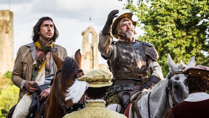 Terry Gilliam's film, The Man Who Killed Don Quixote, stars Adam Driver (as Toby Grisoni) and Jonathan Pryce (as Don Quixote). The "fantasy-adventure-comedy" will be the closing night film at the Festival de Cannes on May 19.