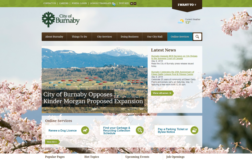 burnaby website