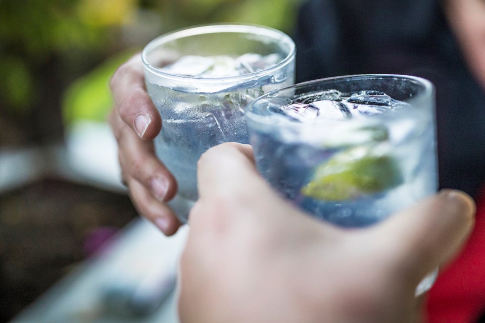 drinks on patio