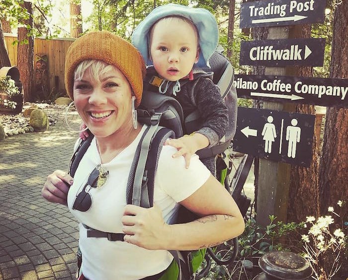 P!nk at Capilano Suspension Bridge