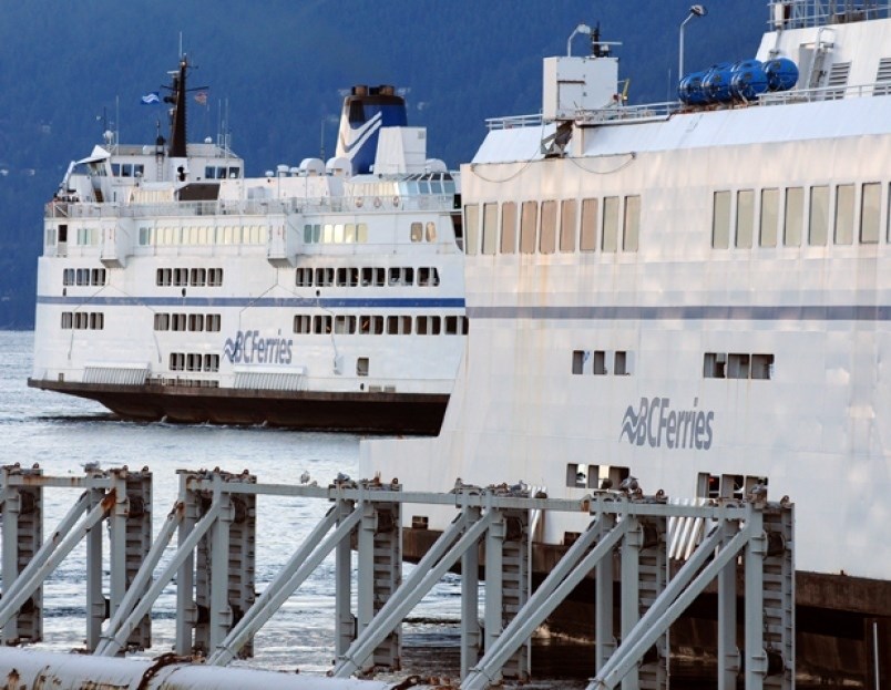 Ferries pulling in to Horseshoe Bay.