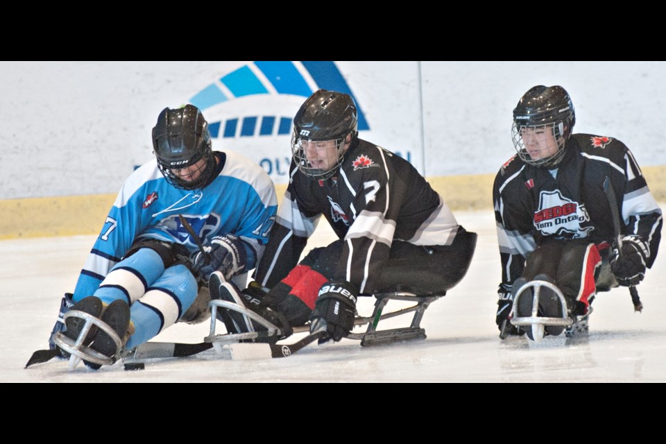 B.C. fell to Ontario in the bronze medal game Sunday morning at the Canadian Sledge Hockey Championships, held at the Richmond Olympic Oval.