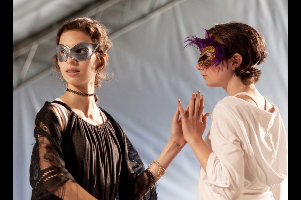 Young Shakespeareans explore Romeo and Juliet in a past workshop at Bard on the Beach.