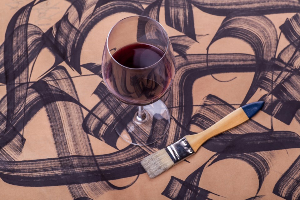 iStock, wine and art