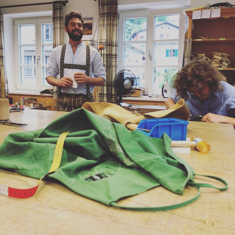 Family run Aigner Engelbert hand-stitches custom-made lederhosen for those with patience and a few g