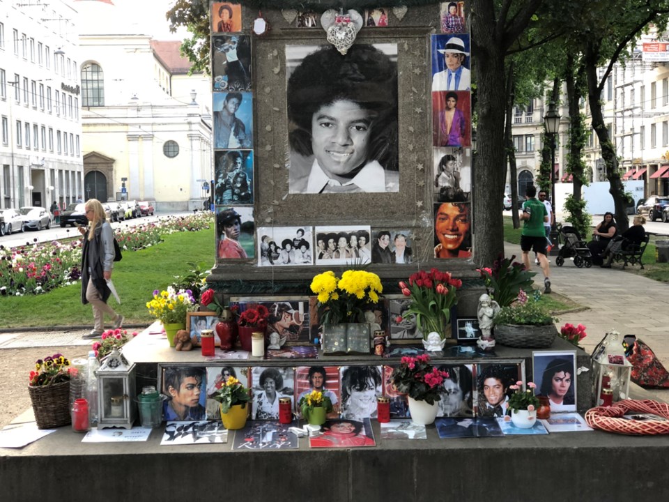 Erected in 2009, this shrine to Michael Jackson is still going strong on a posh Munich street, despi