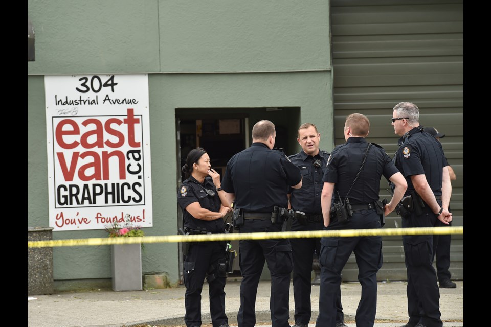 A 31-year-old woman is in critical condition and a 23-year-old Langley man suffered non-life threatening injuries following an early morning shooting Friday. Police say the victims were targeted but the incident is not gang related. Photo Dan Toulgoet