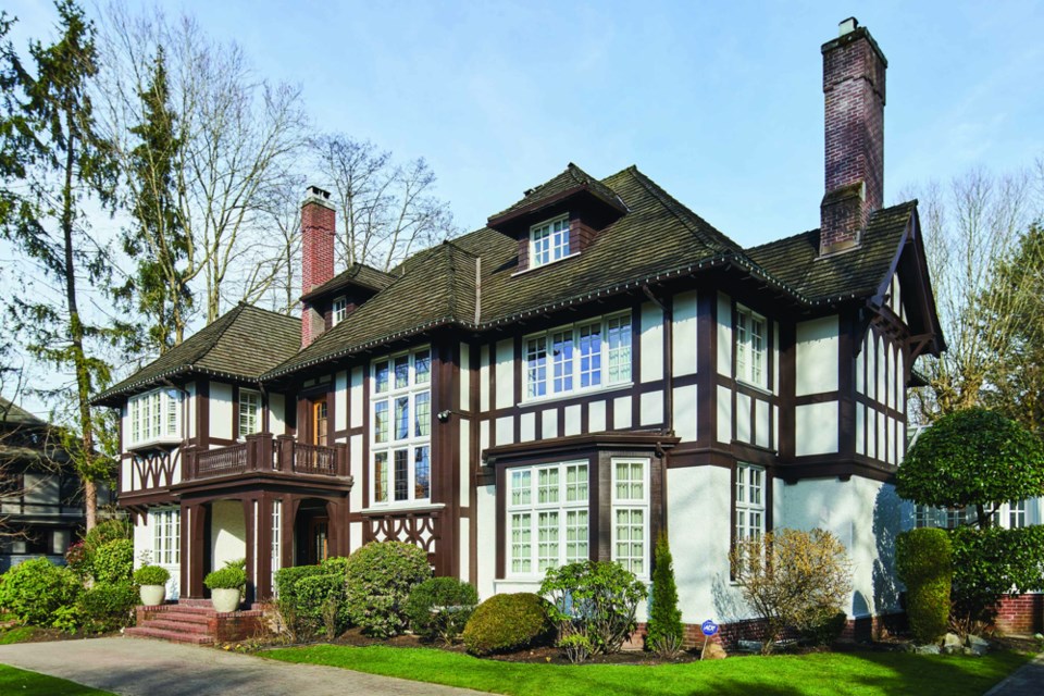 Since it was built in 1921, this property in First Shaughnessy has been home to several successful business men, as well as Hollywood stars Goldie Hawn and Kurt Russell. Photo Vancouver Heritage Foundation