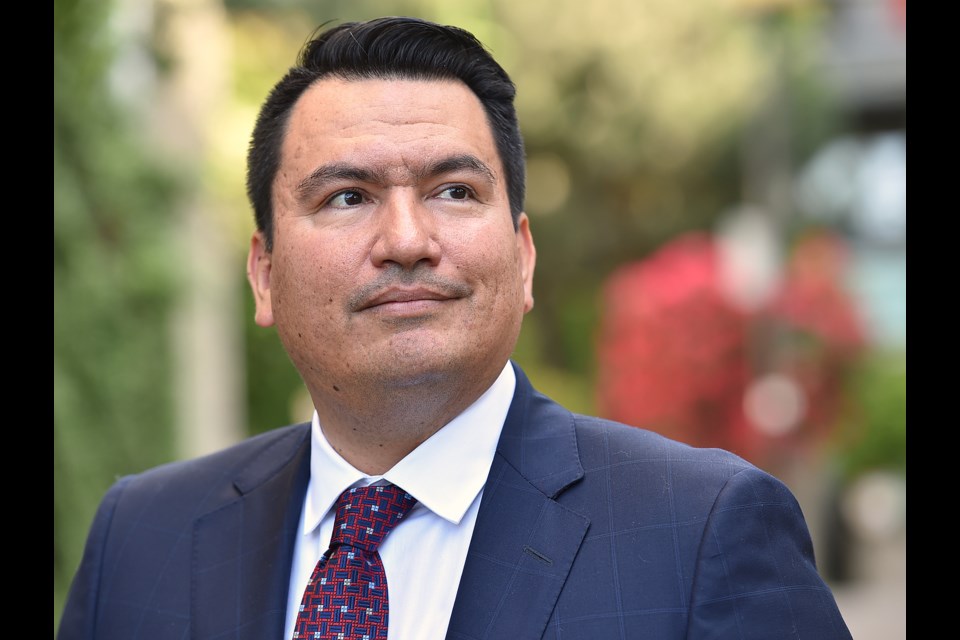 Ian Campbell, a hereditary chief of the Squamish Nation, launched his bid Monday to seek the mayoral nomination with Vision Vancouver. Photo Dan Toulgoet